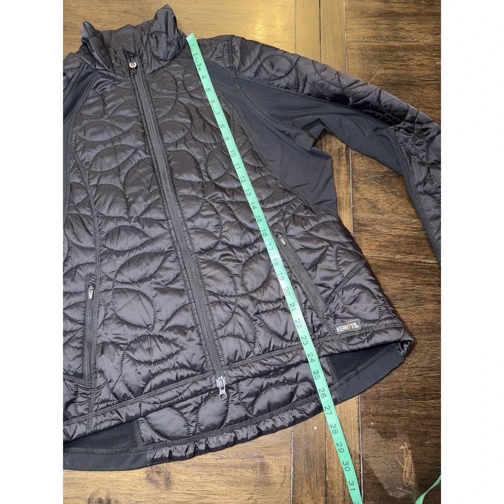 Kerrits Jacket Coat Puffer Quilted Women's L Black Horseback Riding Equestrian - Picture 6 of 9